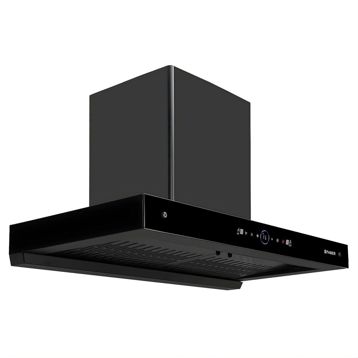 Faber Hood Dazzle HC SC FL BK 90 Wall-Mounted Chimney 90 cm – Matte Black_3