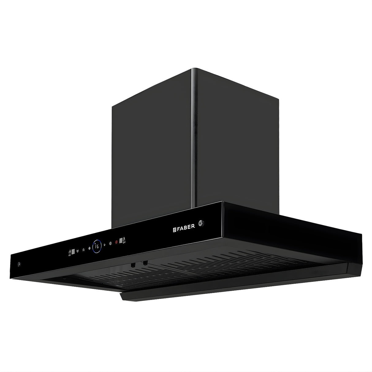 Faber Hood Dazzle HC SC FL BK 90 Wall-Mounted Chimney 90 cm – Matte Black_4
