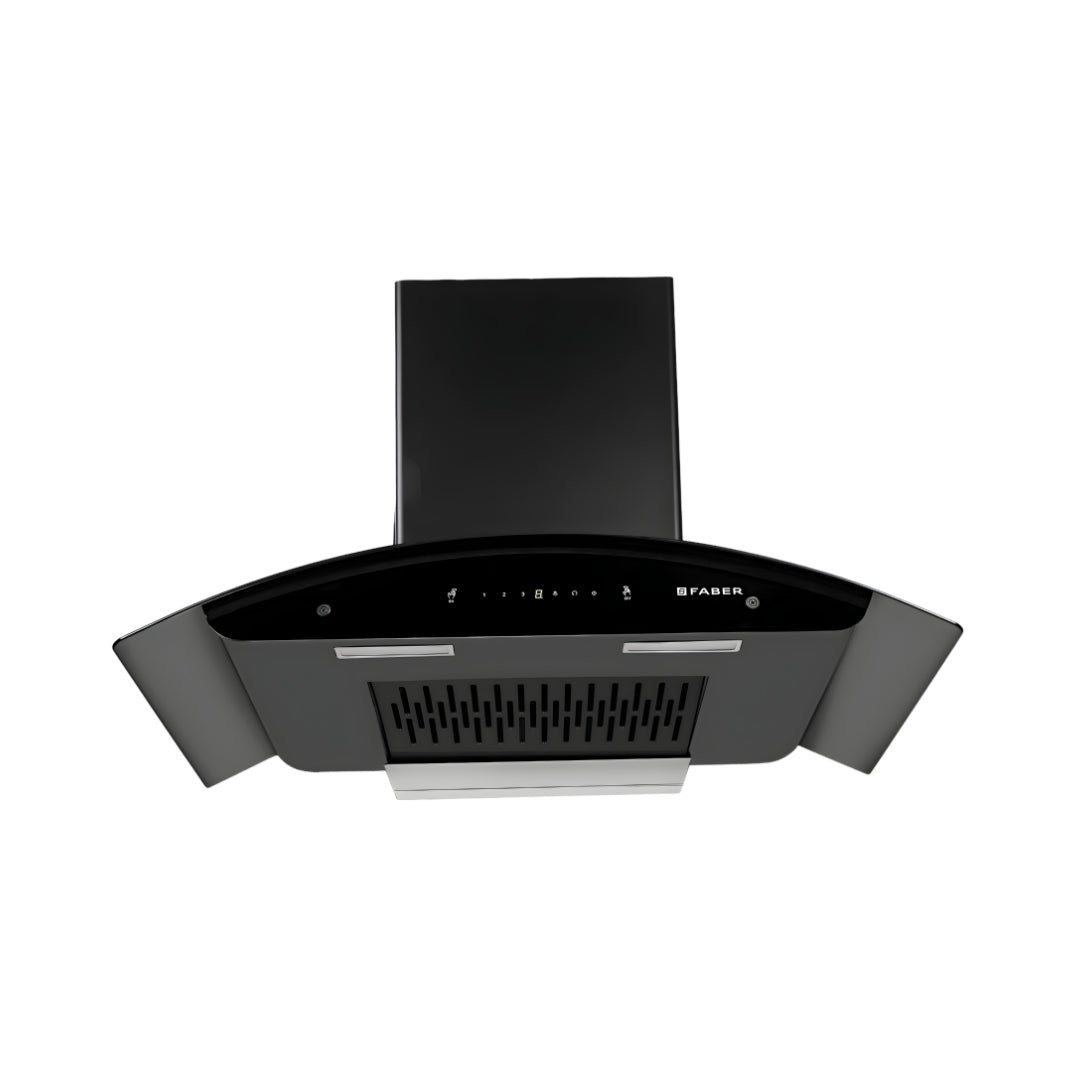 Faber Hood Magnus IN HC SC FL EBK 90 cm Filterless Auto-Clean Kitchen Chimney – Black_Front View