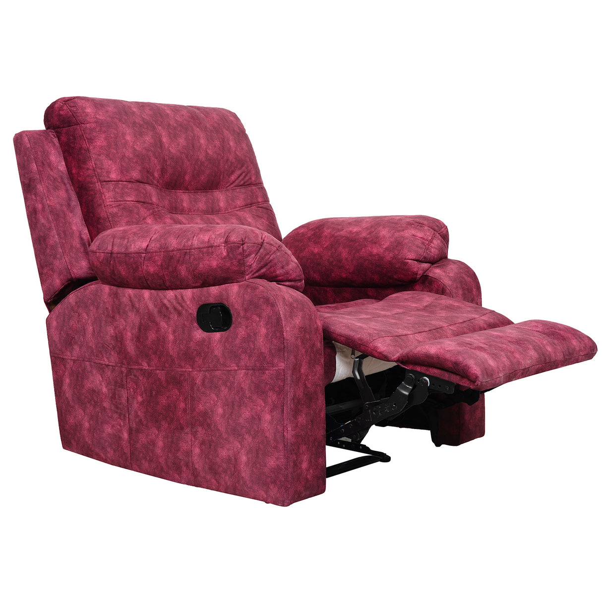 Ferrara Fabric Recliner 1 Seater - Maroon