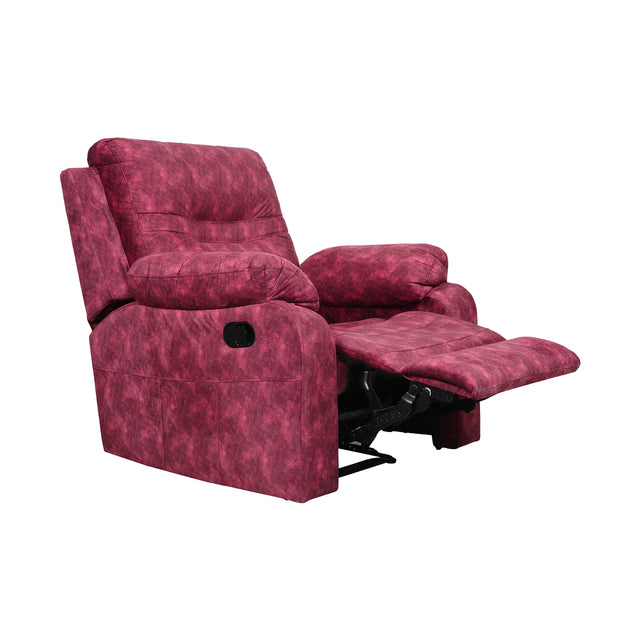 Ferrara Fabric Recliner 1-Seater - Maroon_1