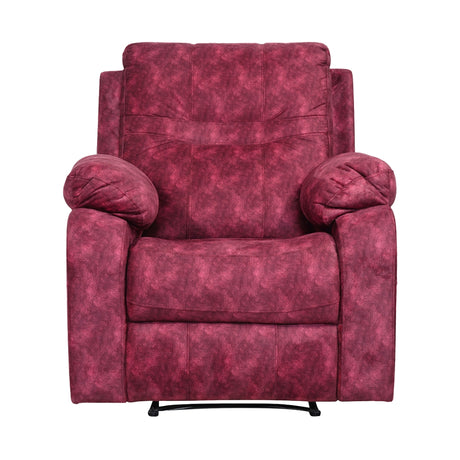 Ferrara Fabric Recliner 1-Seater - Maroon_2