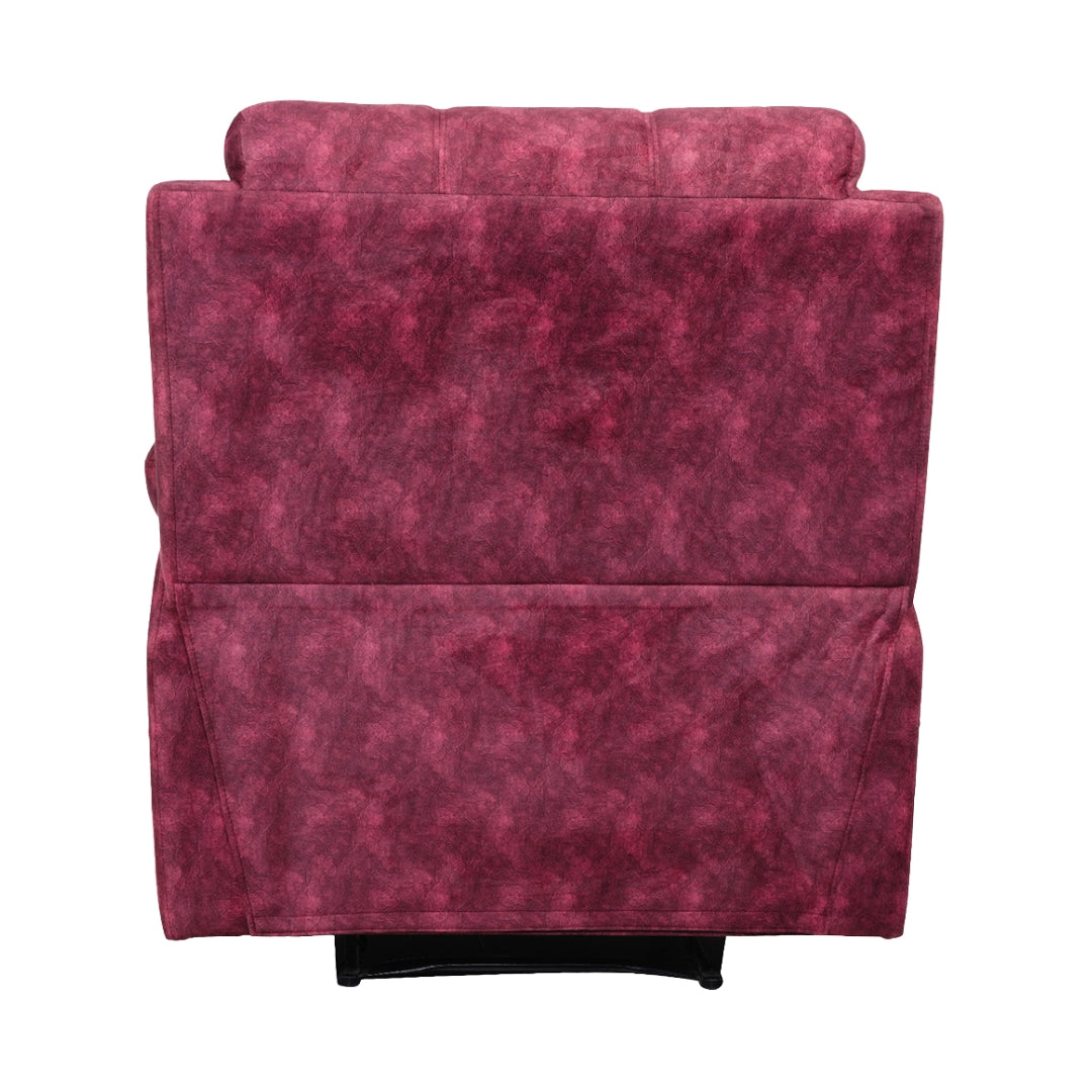 Ferrara Fabric Recliner 1-Seater - Maroon_4