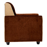Finland Pro Relax Comfort  Fabric Sofa  Set (3+1+1 Seater) - Brown and Sandal
