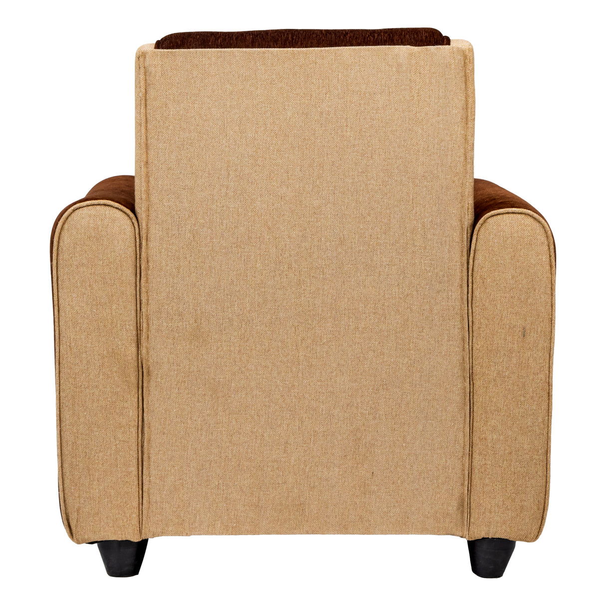 Finland Pro Relax Comfort  Fabric Sofa 1 Seater  - Brown and Sandal