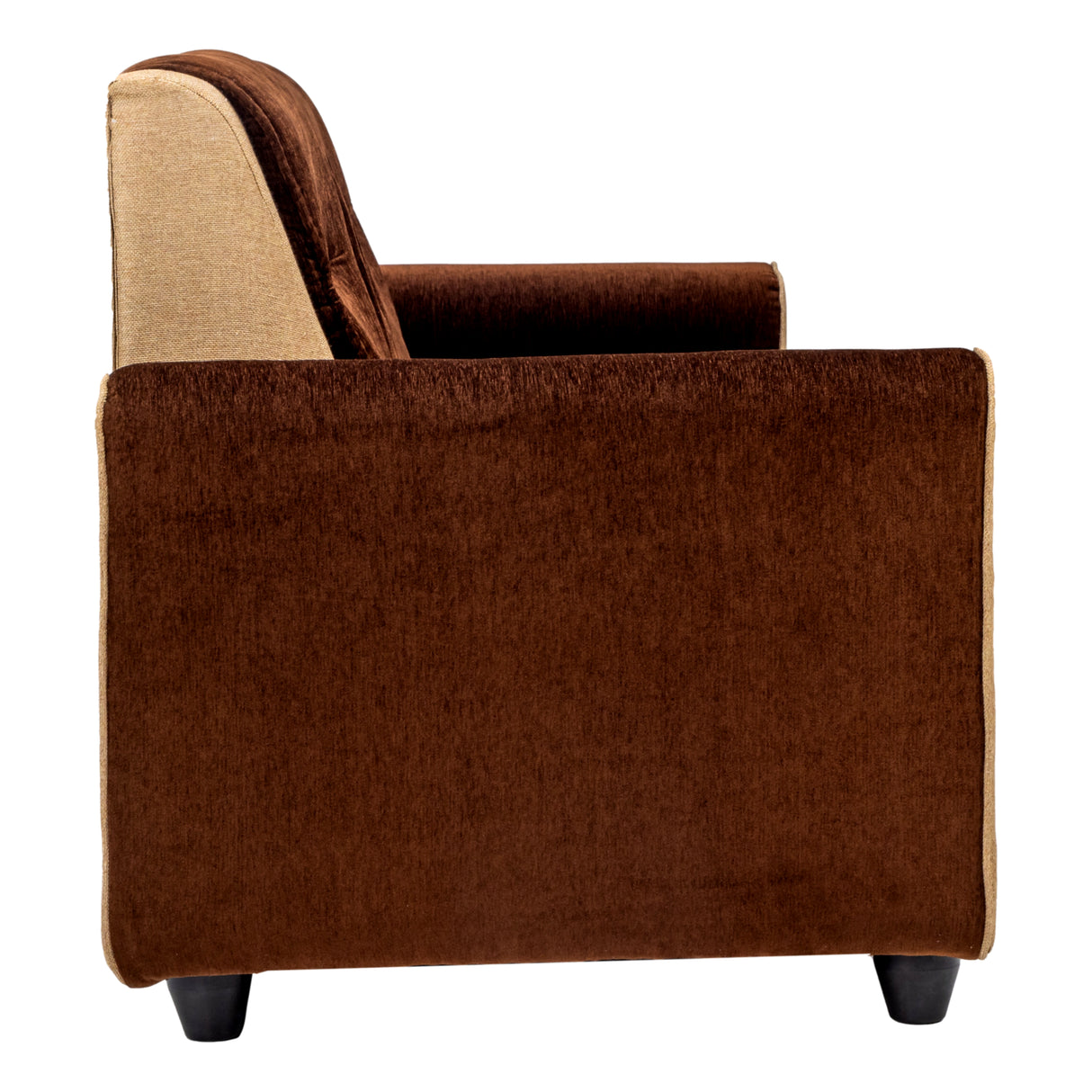 Finland Pro Relax Comfort  Fabric Sofa 3 Seater  - Brown and Sandal
