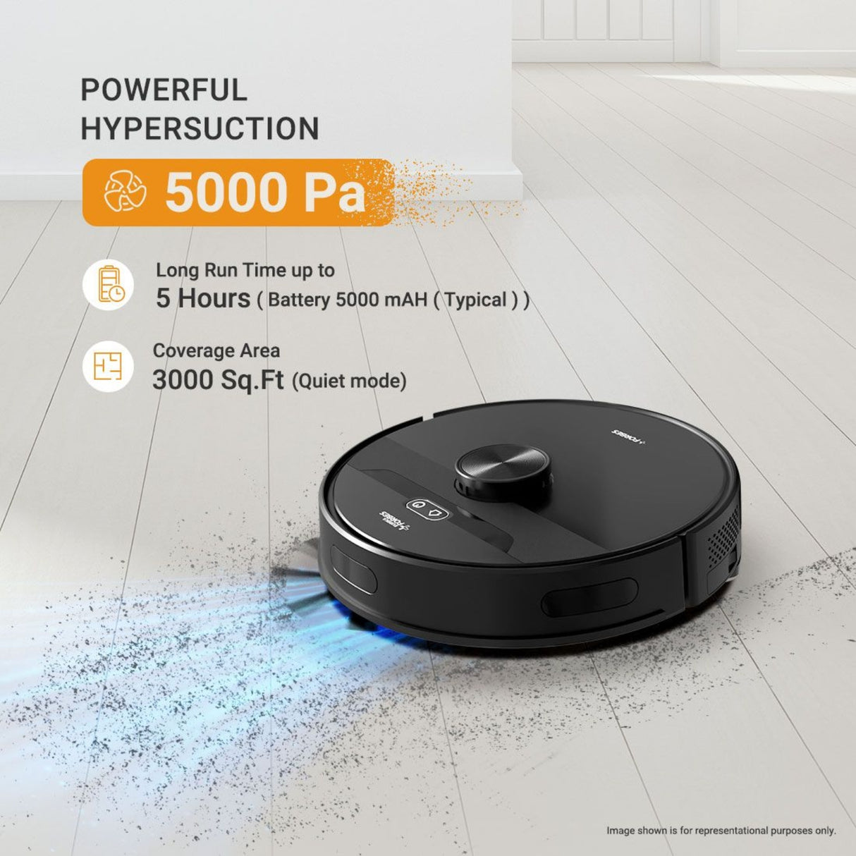 Forbes Smart Clean with Auto Bin Vacuum Cleaner 330 ml - Black