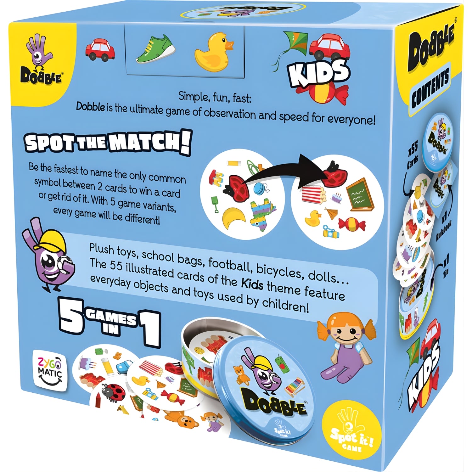 Funskool Asmodee Dobble Kids Spot The Match Game_3