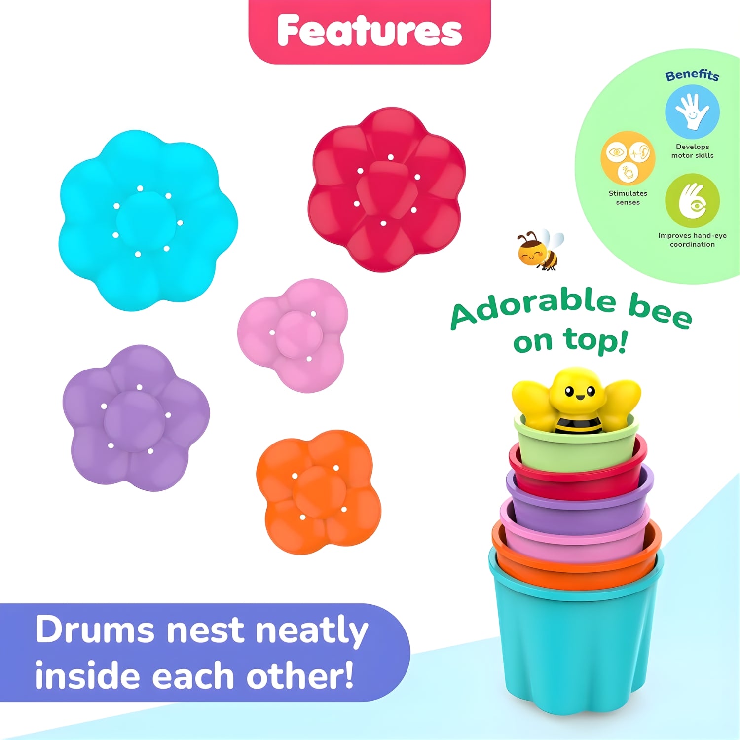 Funskool Bee Blossom Stacker_4