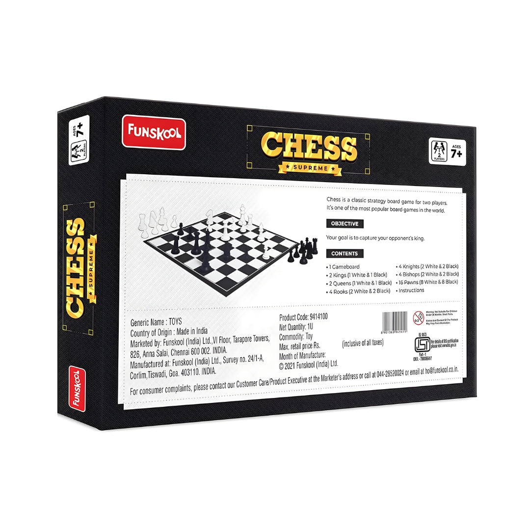 Funskool Chess Supreme - Black and White_4