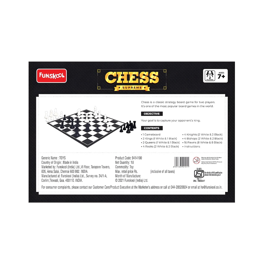 Funskool Chess Supreme - Black and White_5