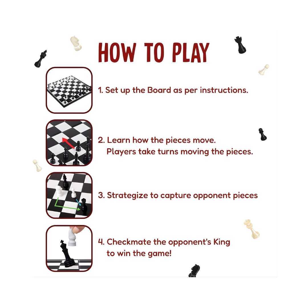 Funskool Chess The Classic Strategy Game - Black and White_13