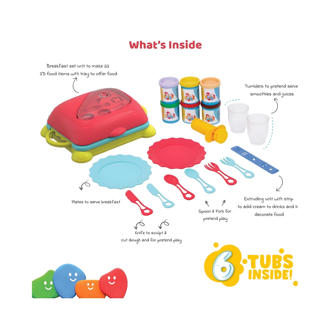 Funskool Fundough Breakfast Set_6