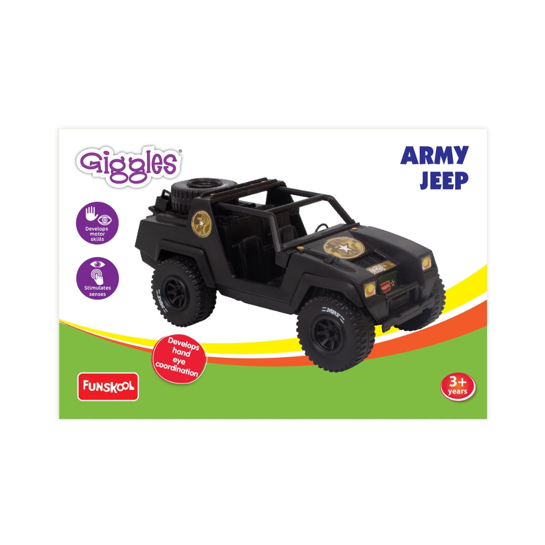 Funskool Giggles Army Jeep - Green_3