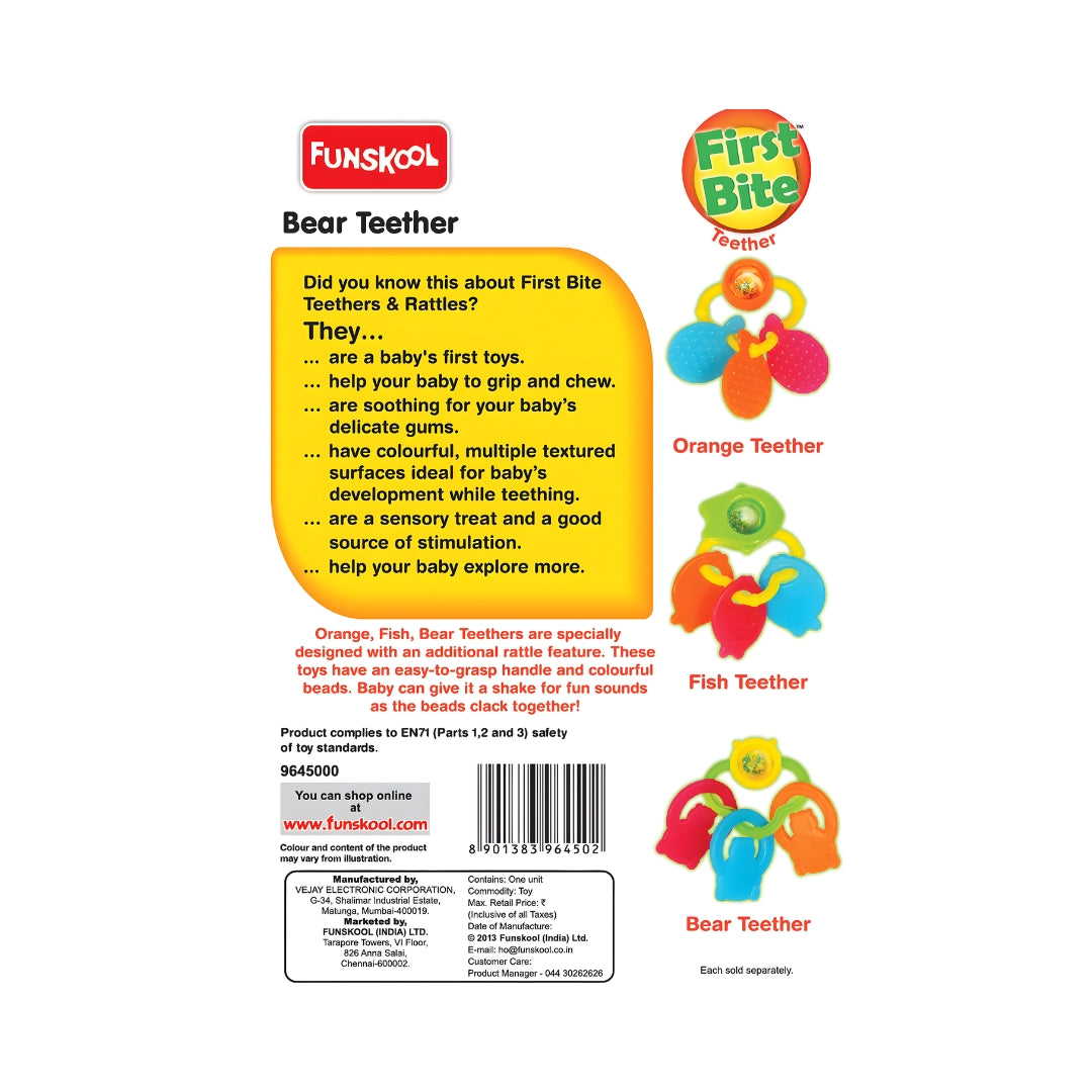 Funskool Giggles Bear Teether_4