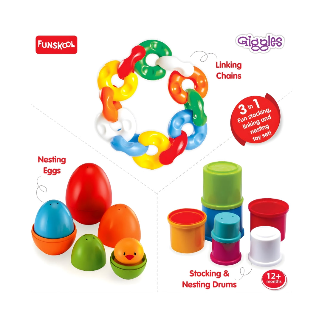Funskool Giggles Link Stack N Nest Toy Set_014