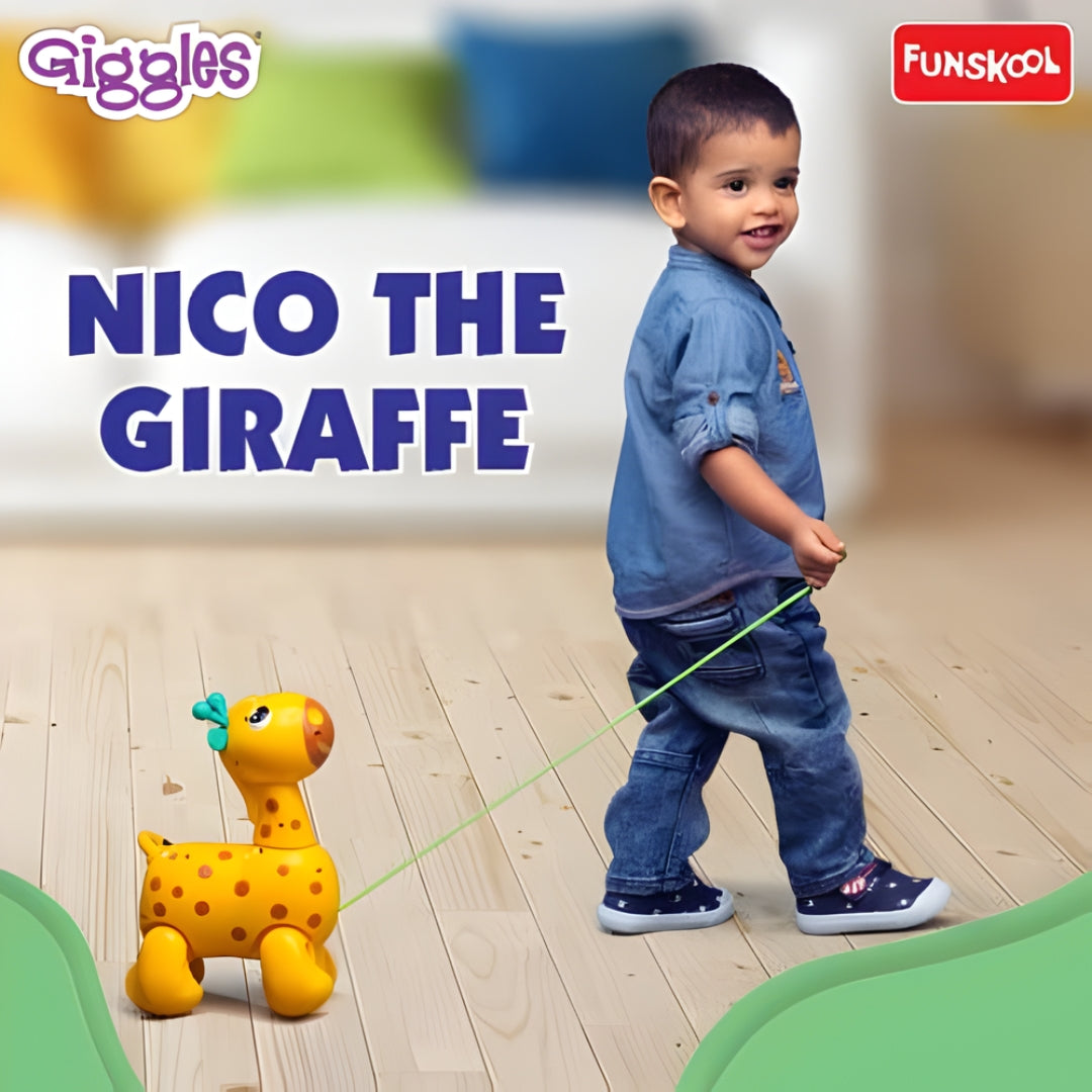 Funskool Giggles Nico The Giraffe - Yellow_10