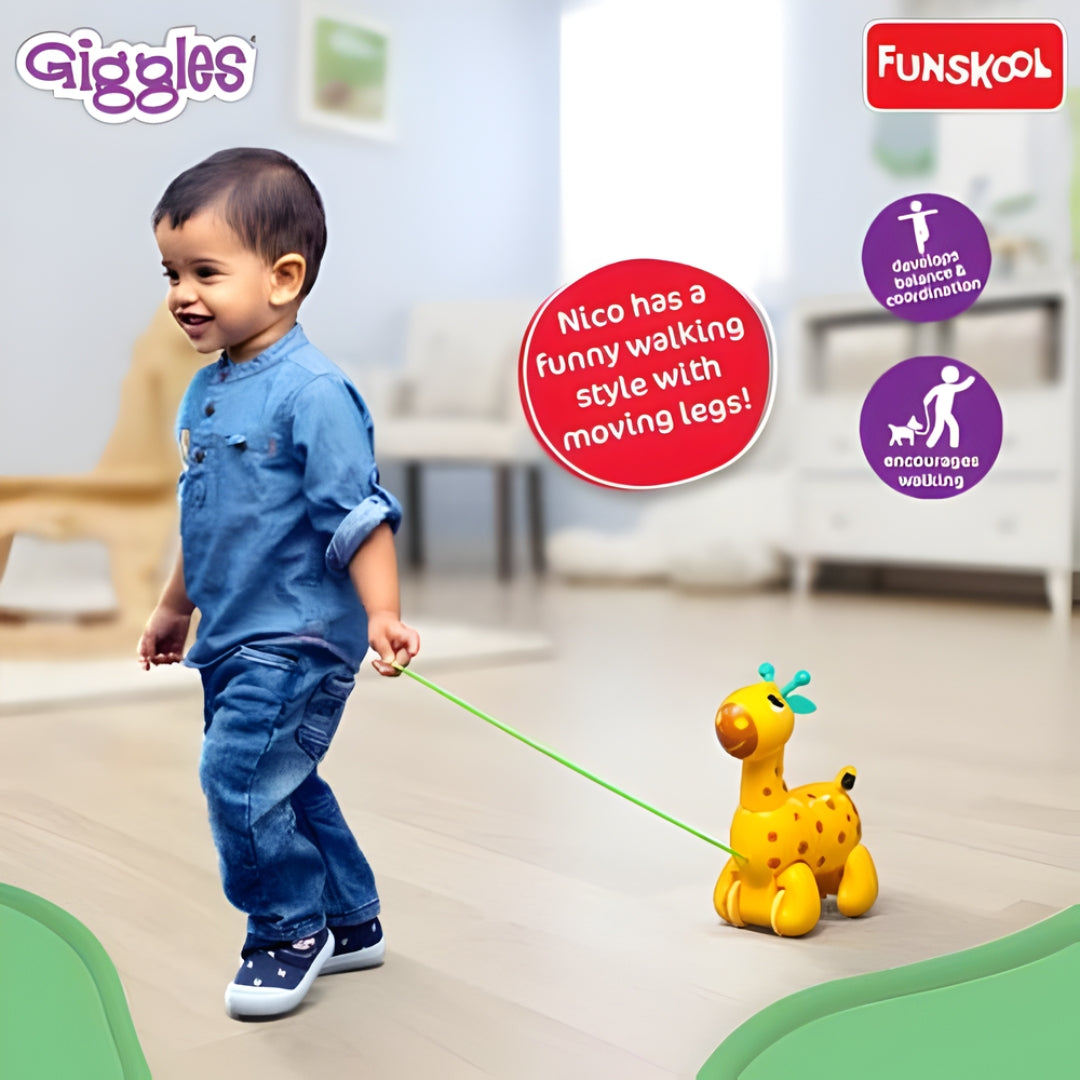 Funskool Giggles Nico The Giraffe - Yellow_11