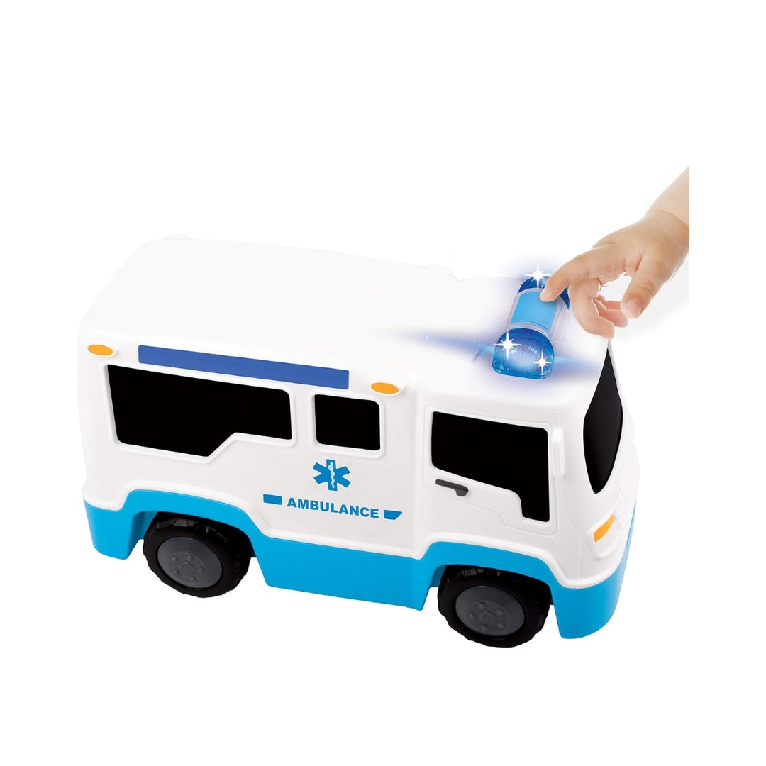 Funskool Giggles Rescue Ambulance - White and Blue_4