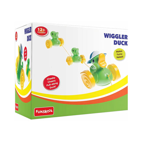 Funskool Giggles Wiggler Duck - Green and Yellow_2