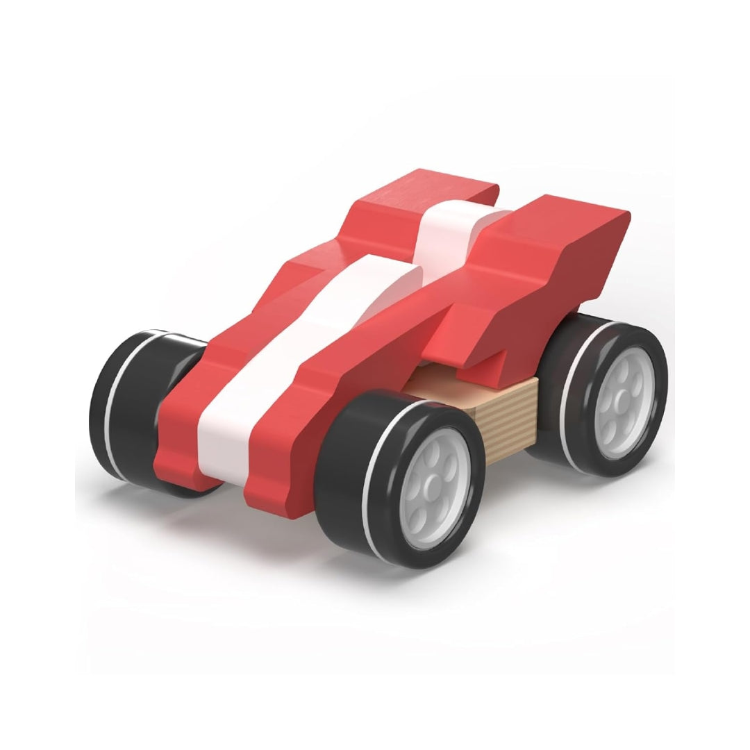 Funskool Giggles Wood’e Racer Car - Red_1