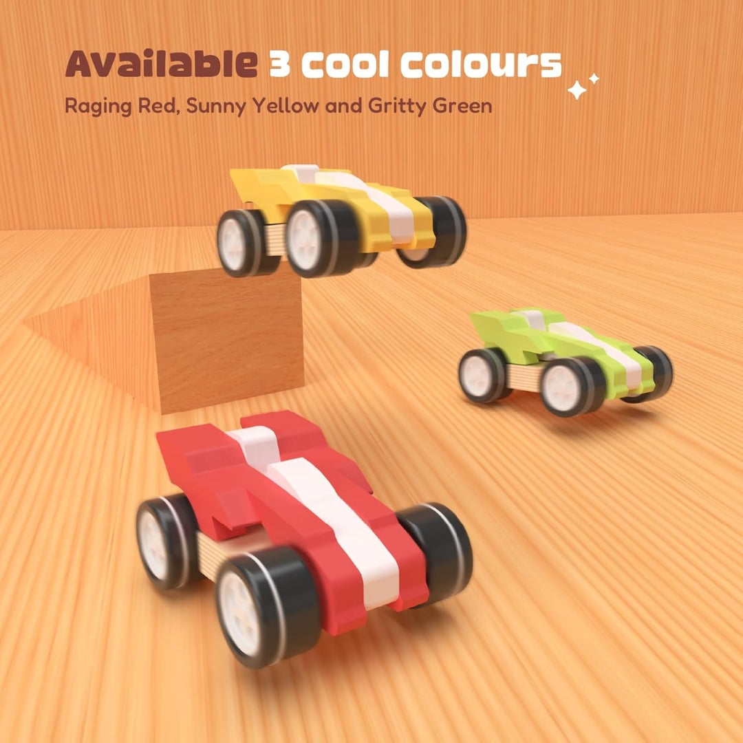 Funskool Giggles Wood’e Racer Car - Red_5