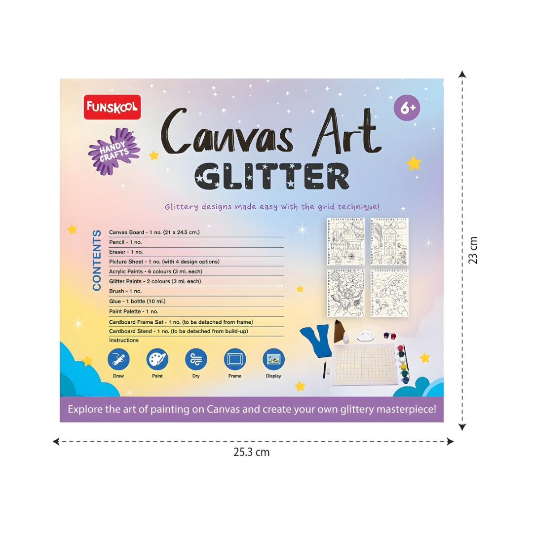 Funskool Handycrafts Canvas Art Glitter-3