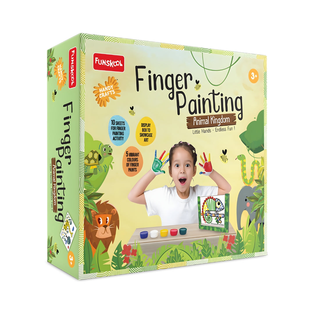 Funskool Handycrafts Finger Painting Animal Kingdom_2