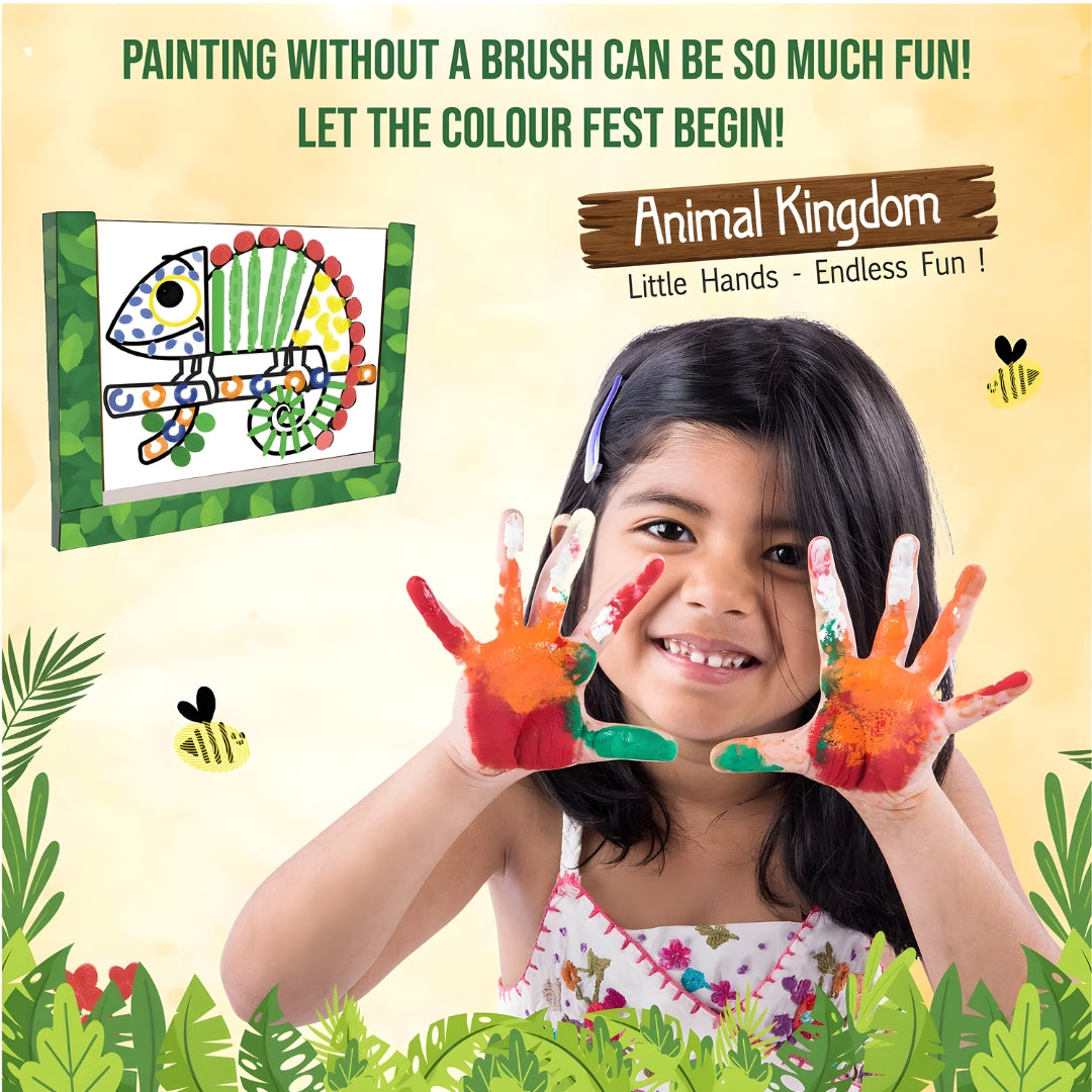 Funskool Handycrafts Finger Painting Animal Kingdom_8