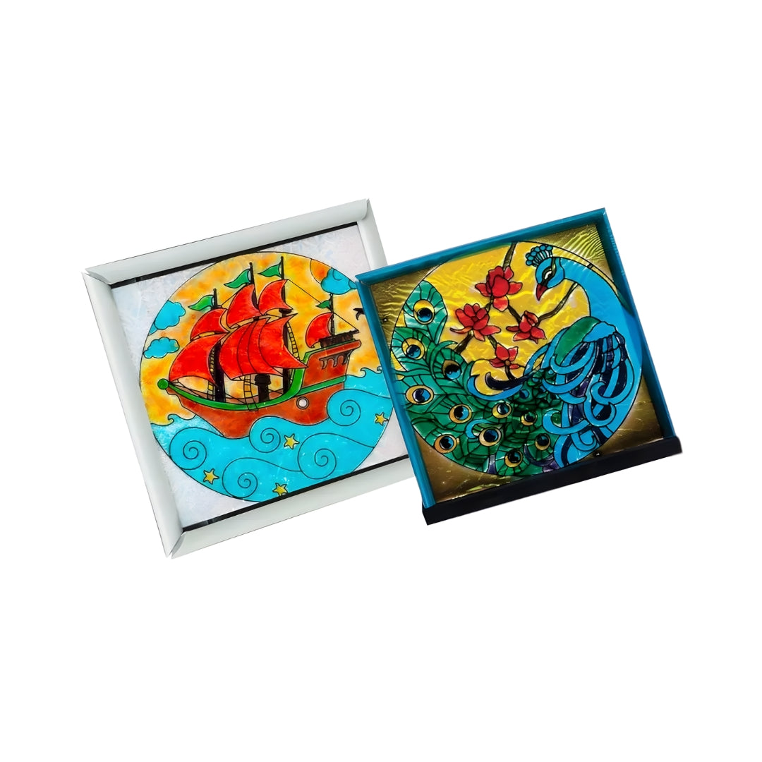 Funskool Handycrafts Glass Painting Kit Nature_4