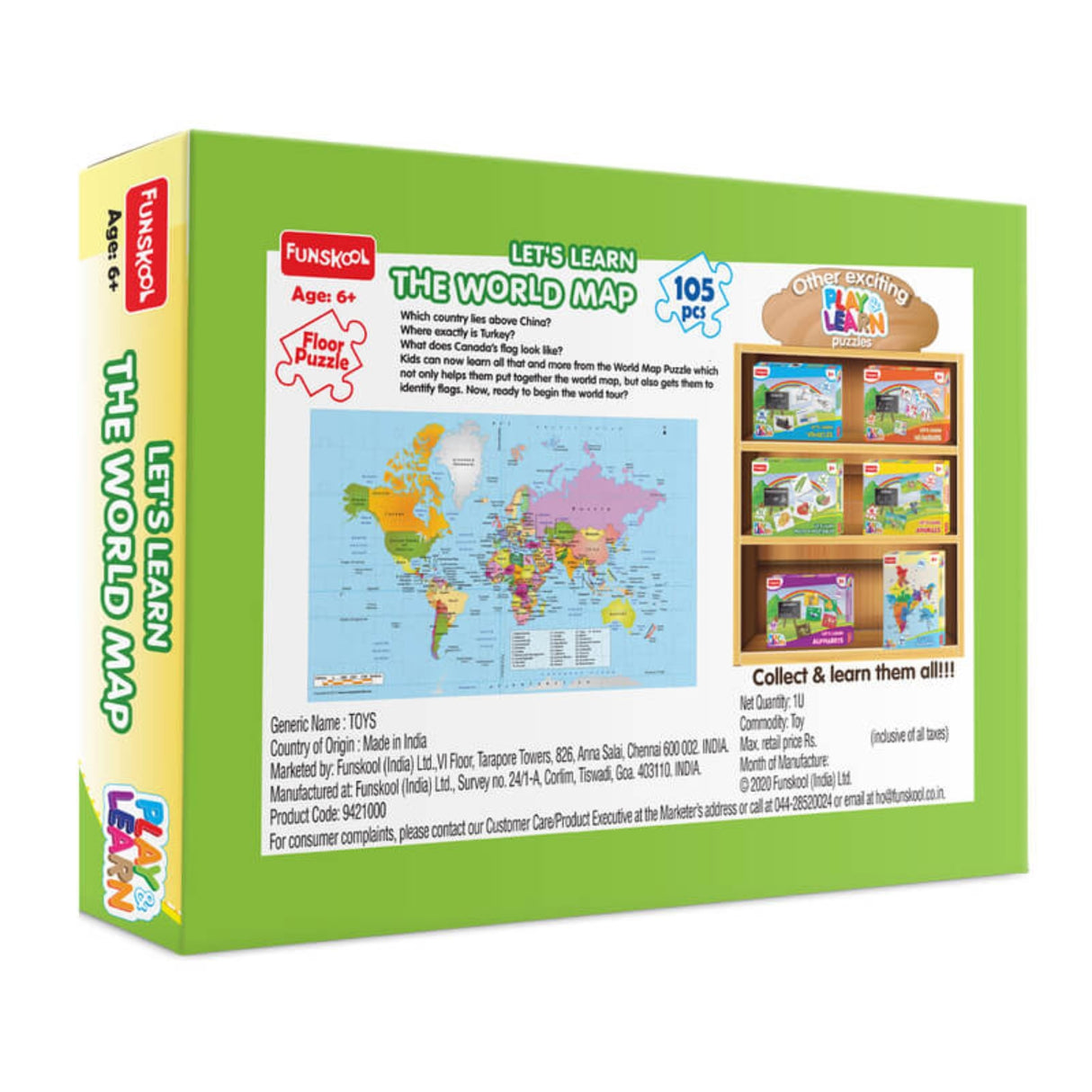 Funskool Let’s Learn World Map Puzzle_2