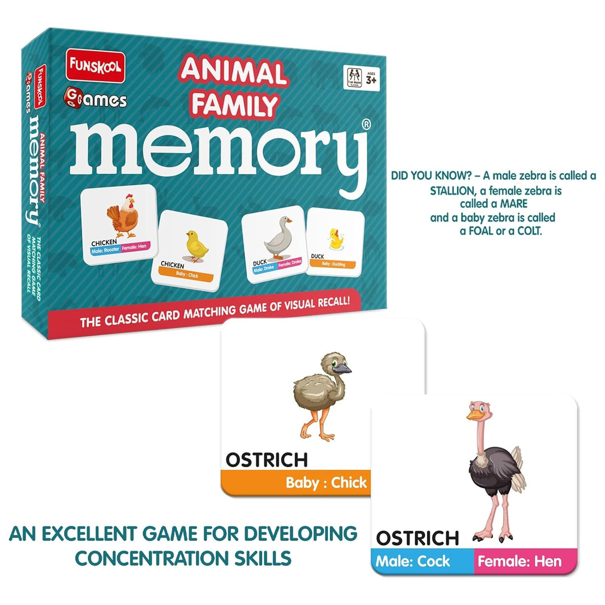 Funskool Ravensburger Memory Animal Family_3