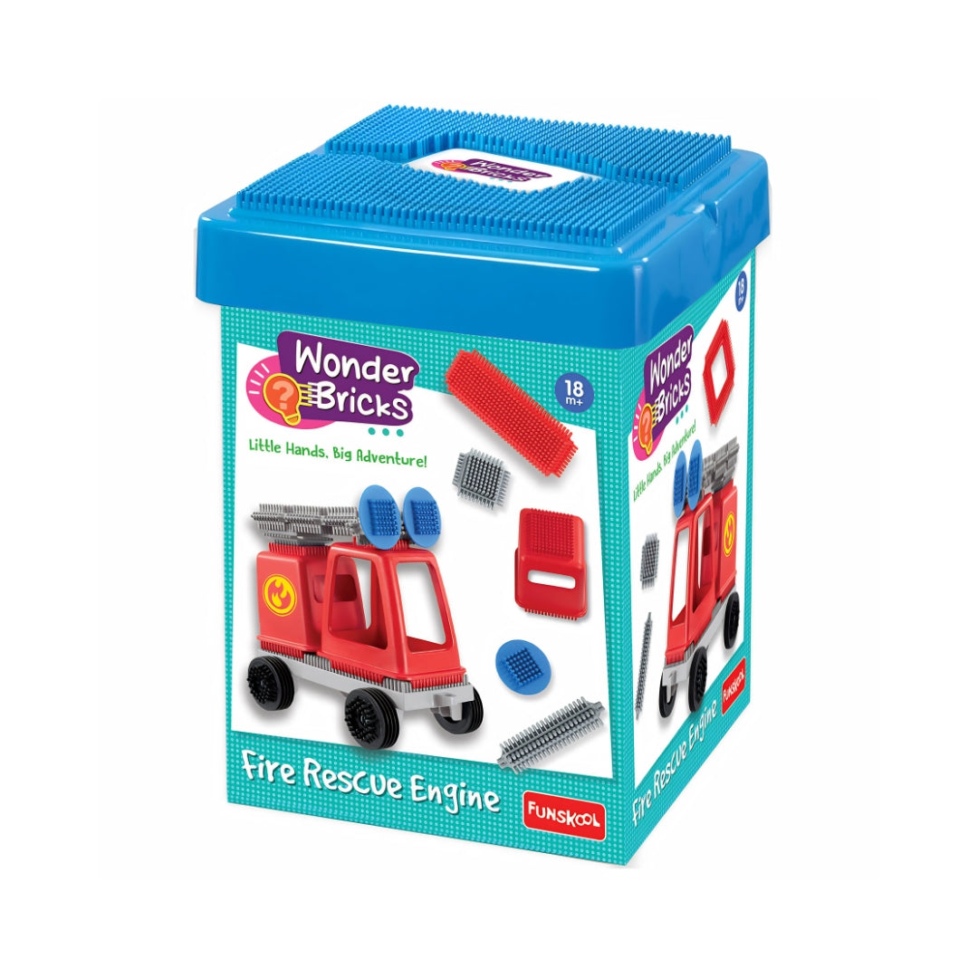 Funskool Wonder Bricks Fire Rescue Engine_01