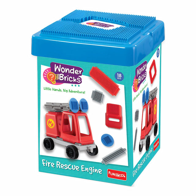 Funskool Wonder Bricks Fire Rescue Engine_1