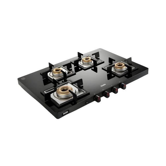 GLENGL1047UltraSlim4BurnerGasCooktop_Black_FrontView_1