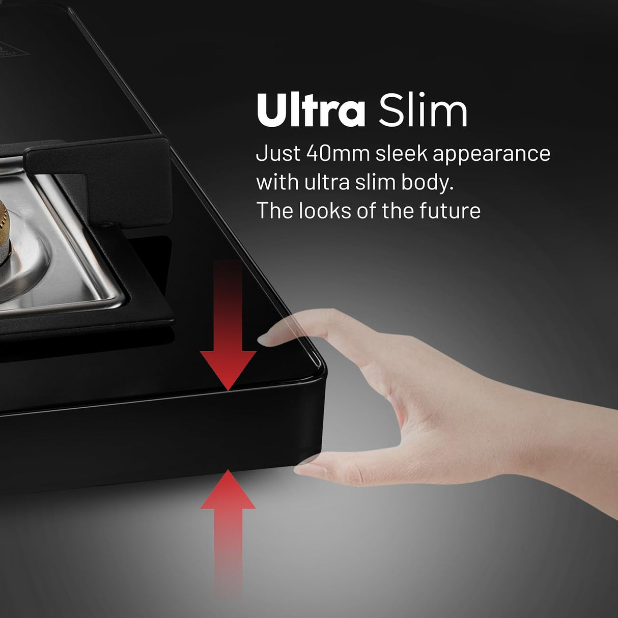 GLEN GL 1047 Ultra Slim 4 Burner Gas Cooktop – Black_4