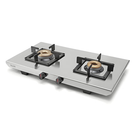 GLEN Ultra Tuff Stainless Steel 2-Burner Gas Stove – Silver_1