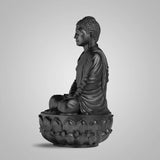 Gautama Buddha 6 In Sculpture - Matt Black