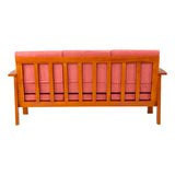 Georgia Pro Prime Wooden Sofa 3 Seater - Teak Finish