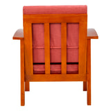 Georgia Pro Prime Wooden Sofa Set (3+1+1 Seater) - Teak Finish