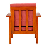 Georgia Pro Prime Wooden Sofa 1 Seater - Teak Finish