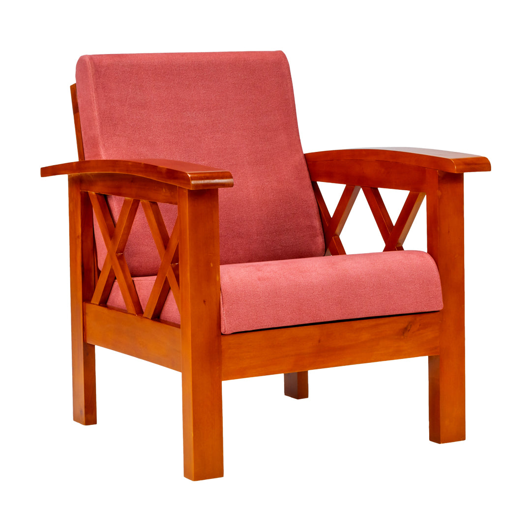 Georgia Prime Seater Sofa Set (3+1+1-Seater) - Teak Finish_3
