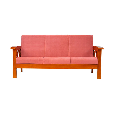 Georgia Prime Wooden Sofa 3-Seater - Teak Finish_2