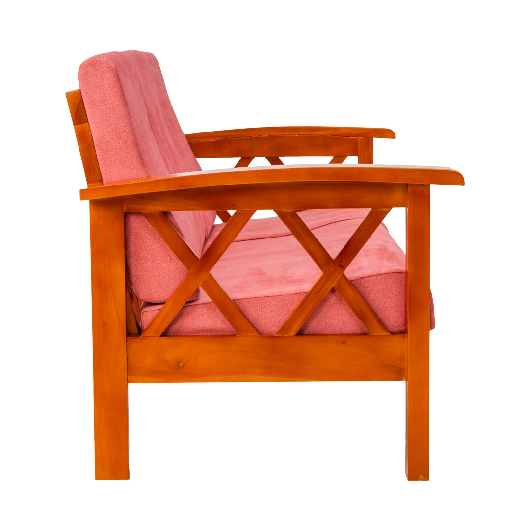 Georgia Prime Wooden Sofa 3-Seater - Teak Finish_3