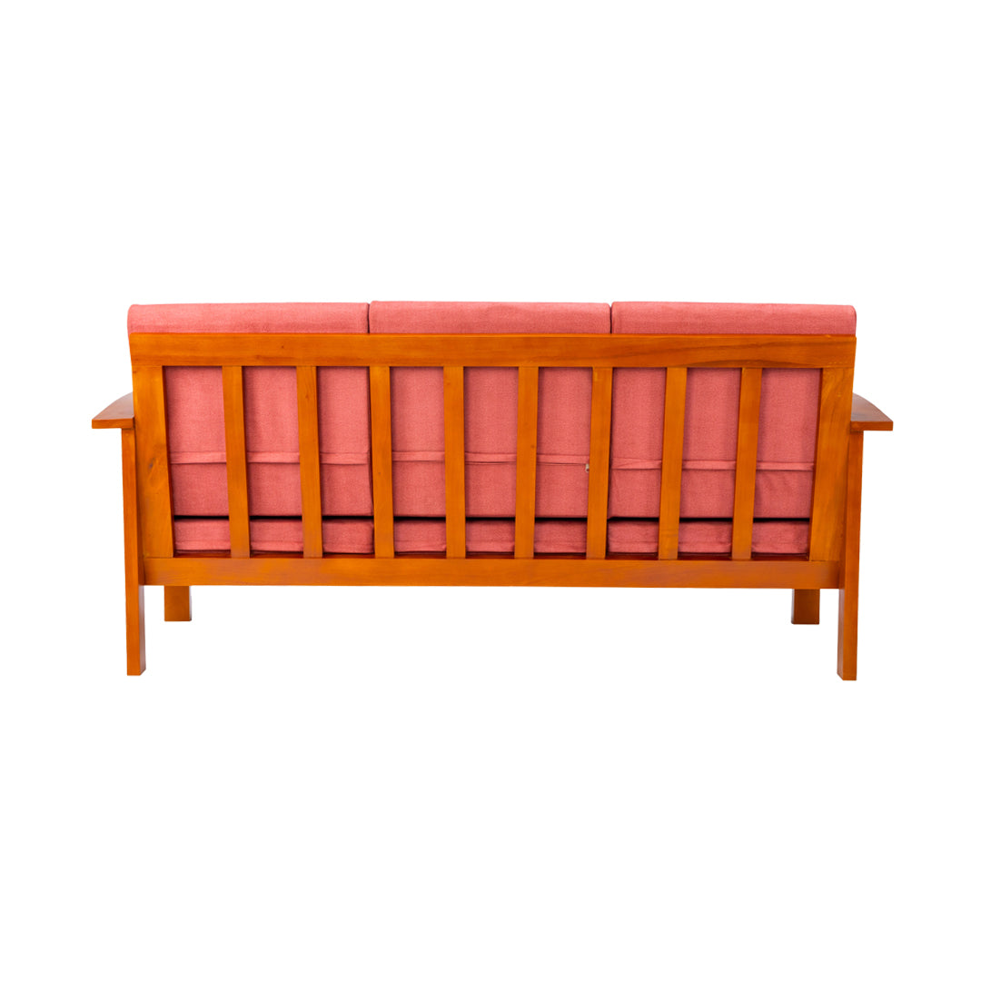Georgia Prime Wooden Sofa 3-Seater - Teak Finish_4
