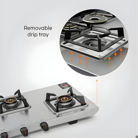 Glen 1053 77 Ultra Tuff Stainless Steel 3-Burner LPG Gas Stove – Silver_2