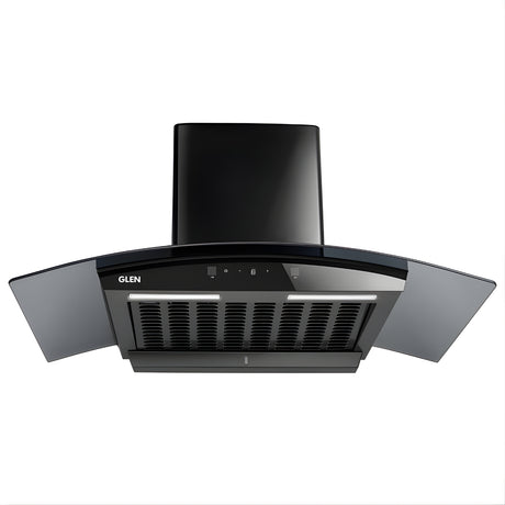 Glen 6058 DI BL AC 90 cm Auto-Clean Filterless Chimney – Black_1