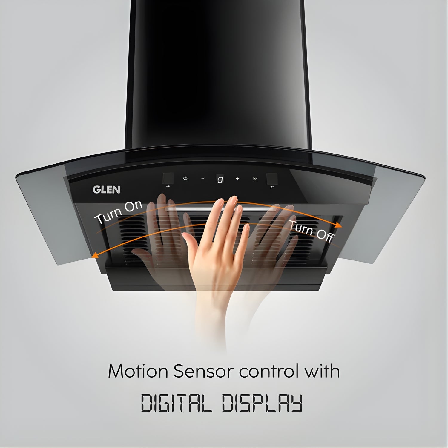 Glen 6058 DI BL AC 90 cm Auto-Clean Filterless Chimney – Black_2