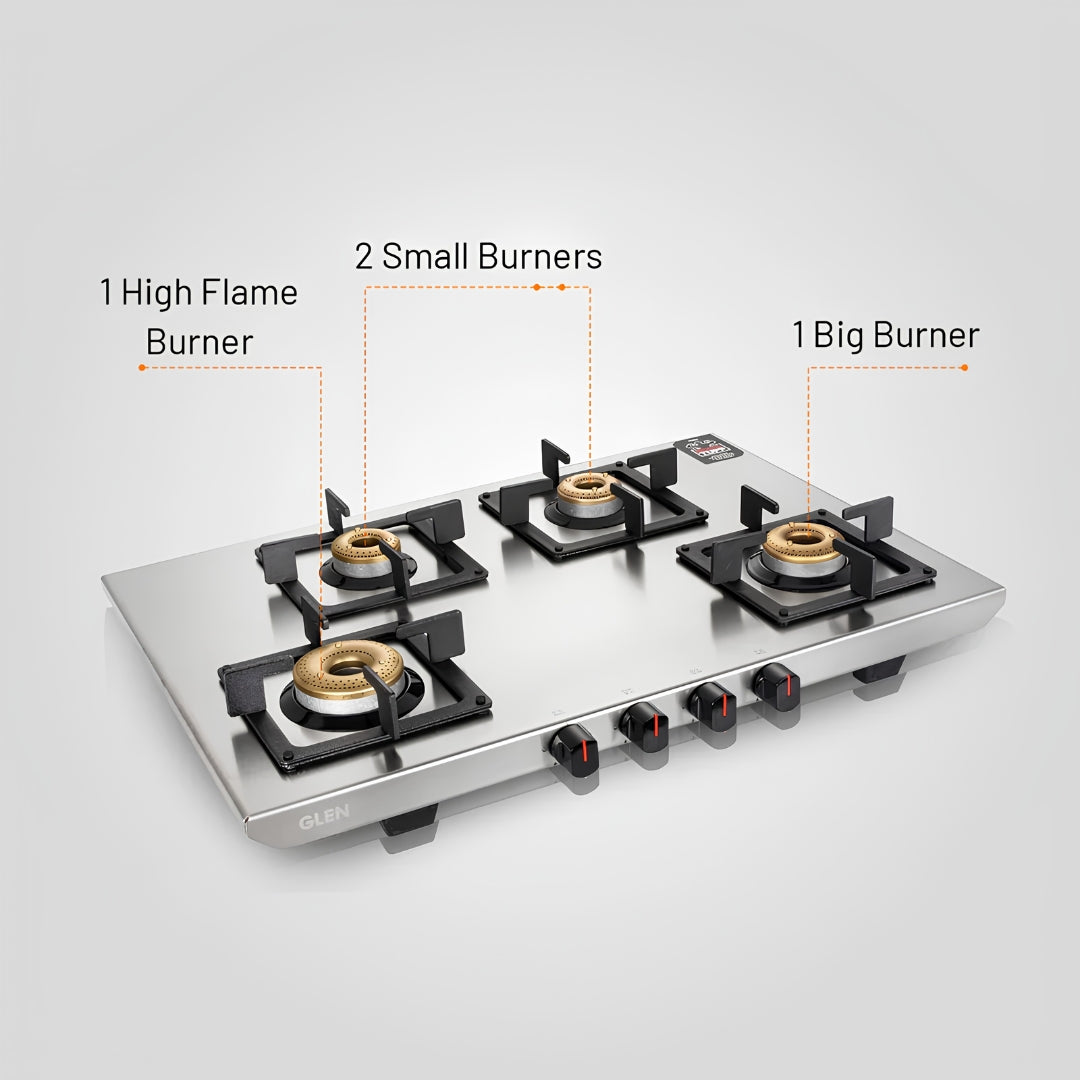 Glen CT1054UTSS Ultra Tuff 4 Burner Cooktop - Silver_5