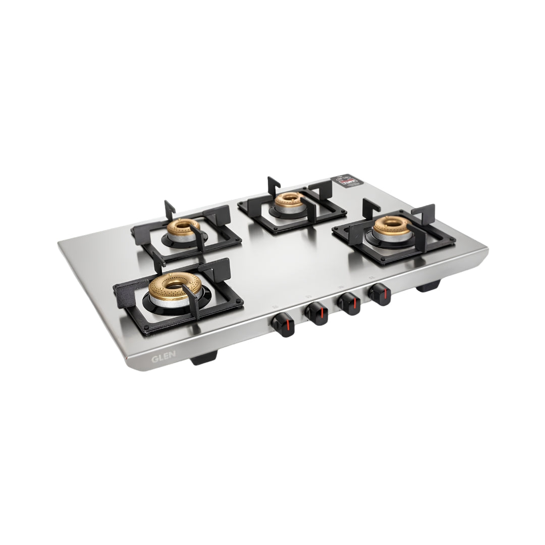 Glen CT1054UTSS Ultra Tuff 4 Burner Cooktop - Silver_Front View